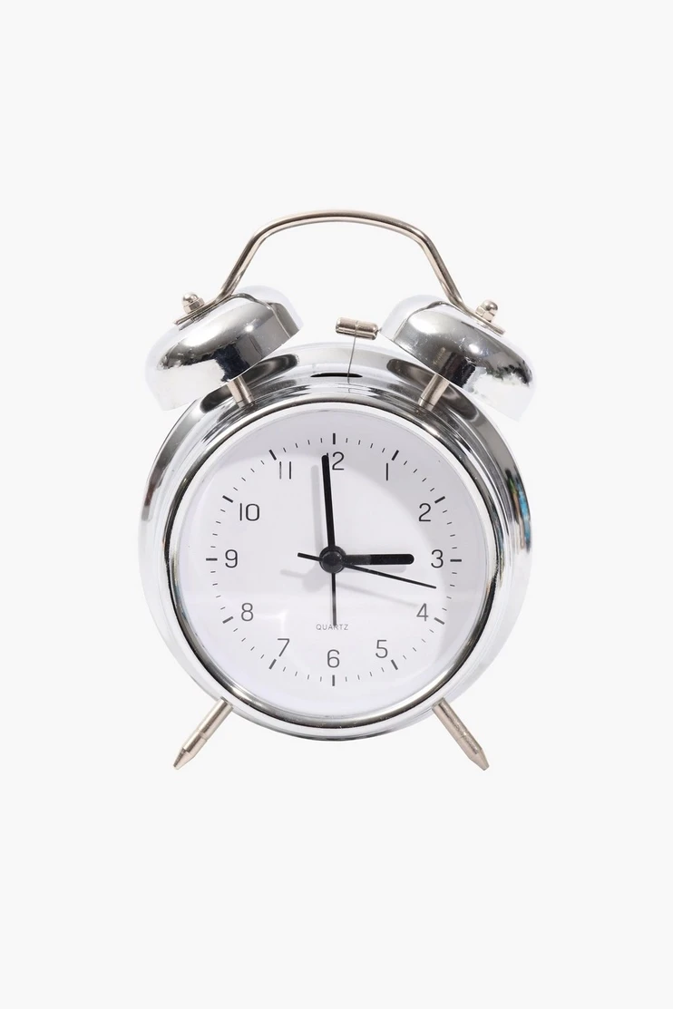 Twin Bell Clock, 12x17cm