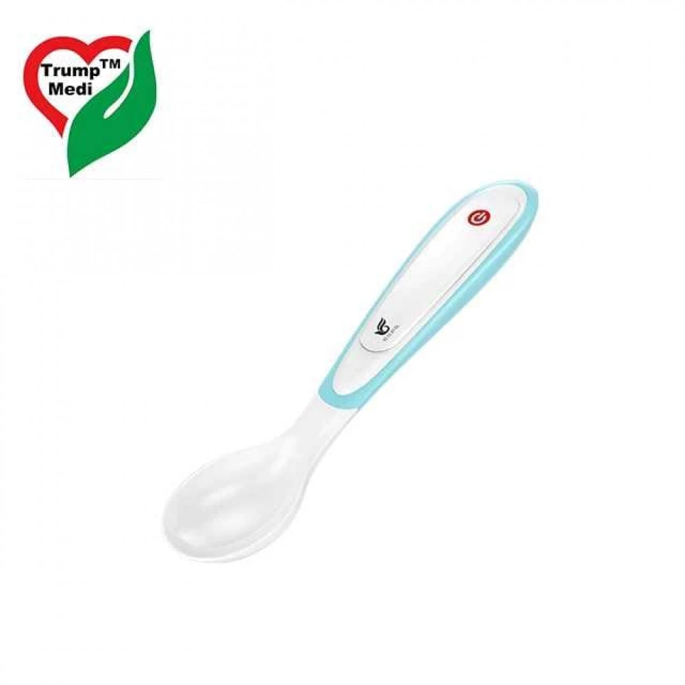 Baby thermometer feeding spoon