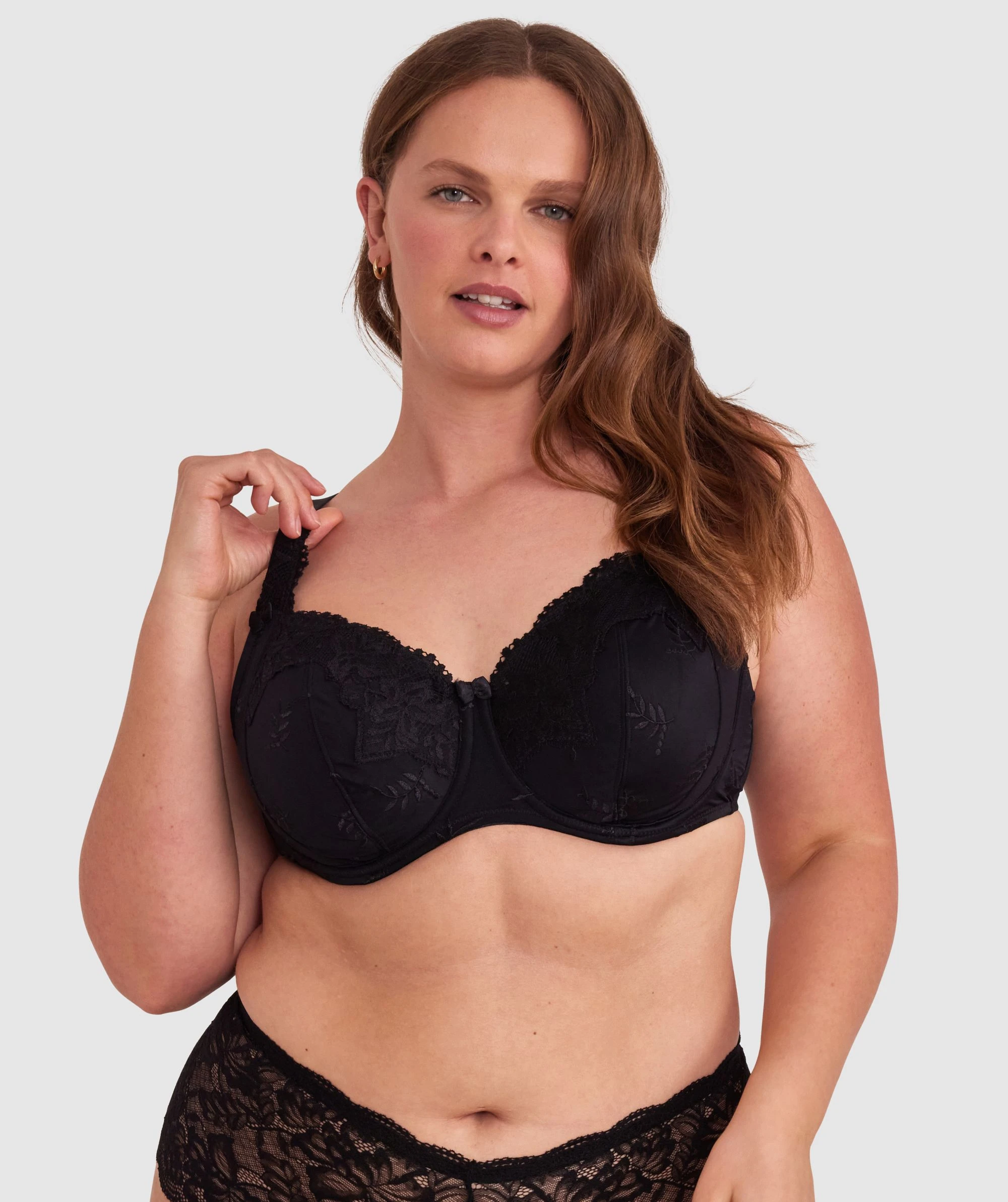 Sapphire Full Cup Bra - Black