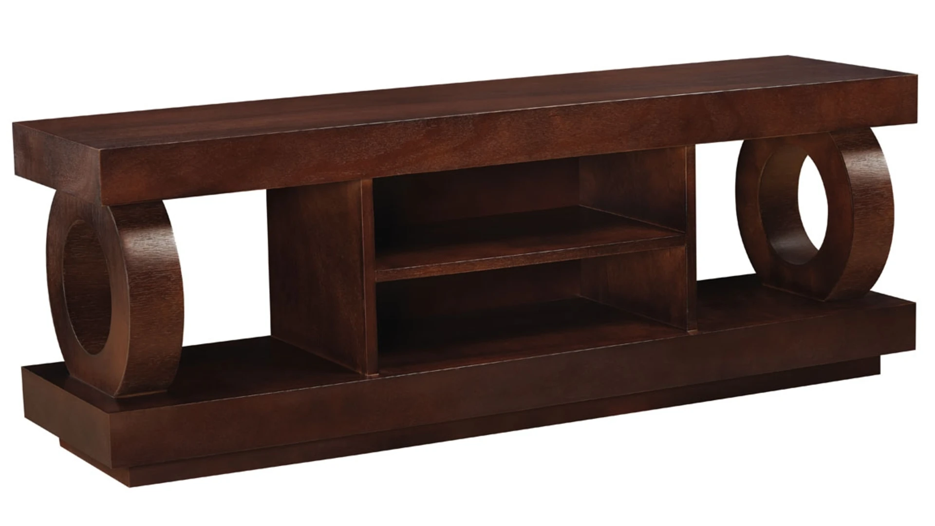 Knight TV Stand, Dark Mahogany
