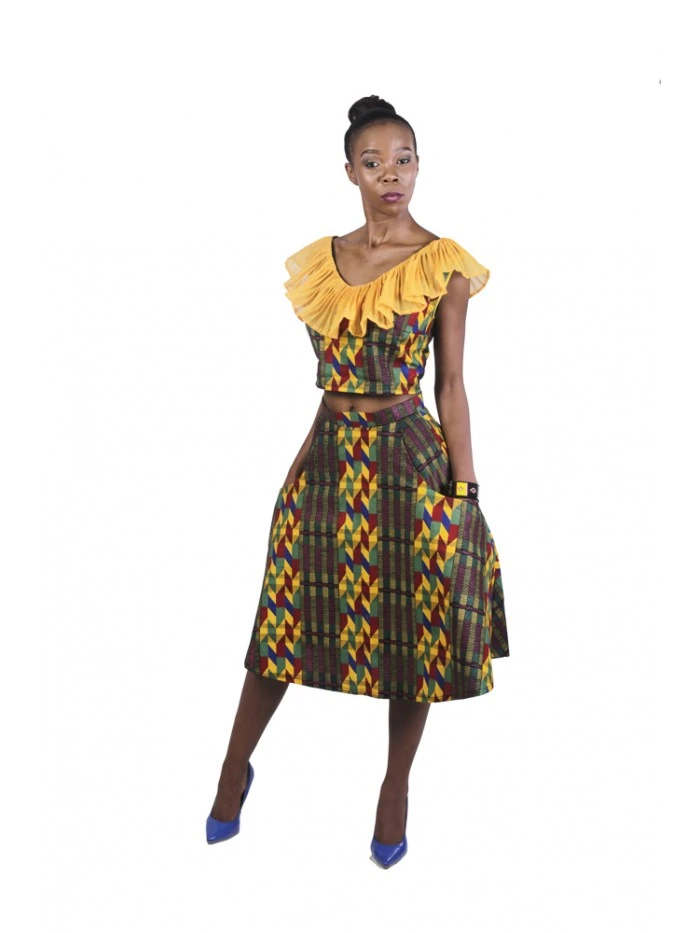 Kente Triangular Skirt