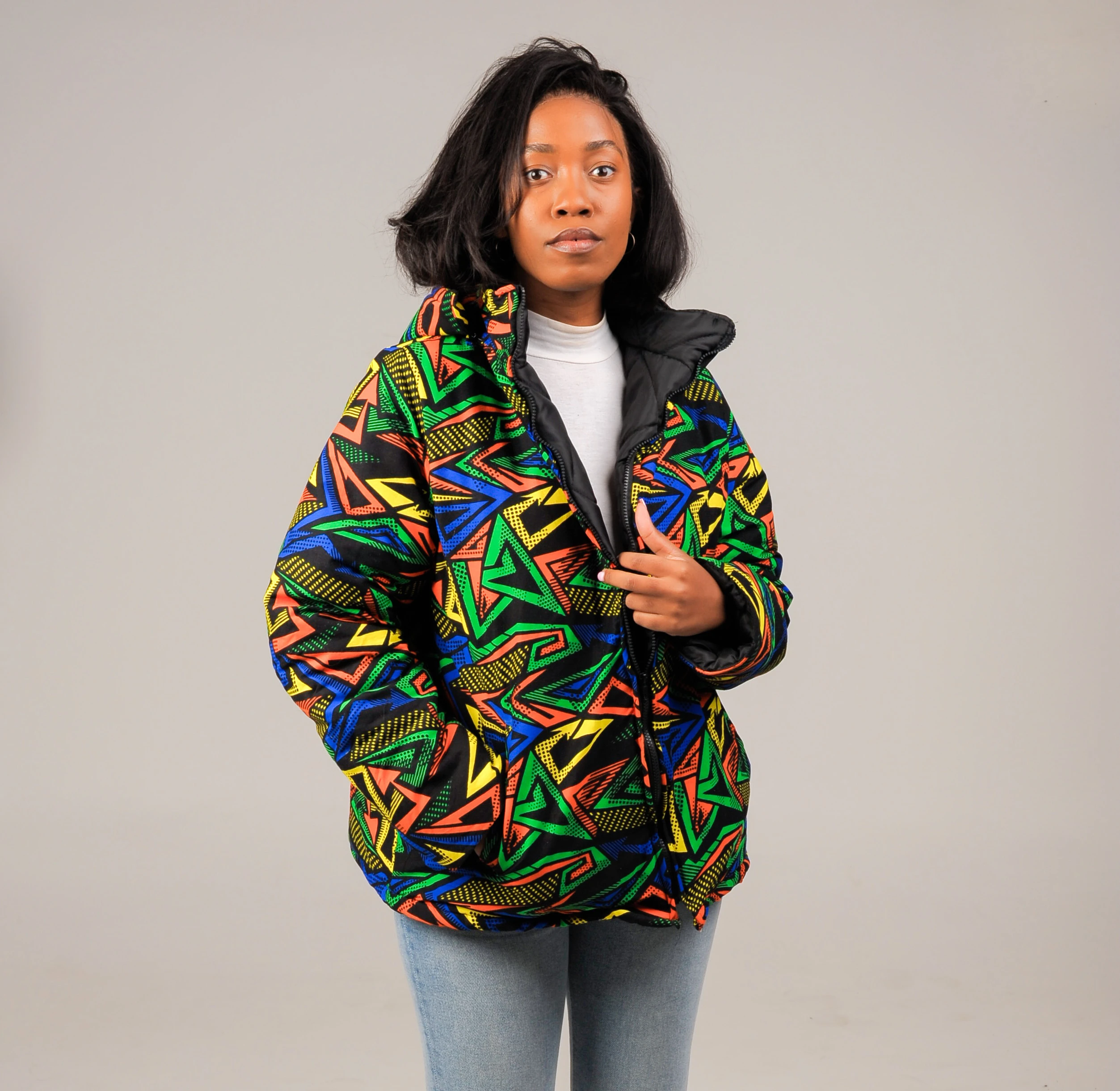 Kuduma Afriprint Winter Parka Jacket- Unisex