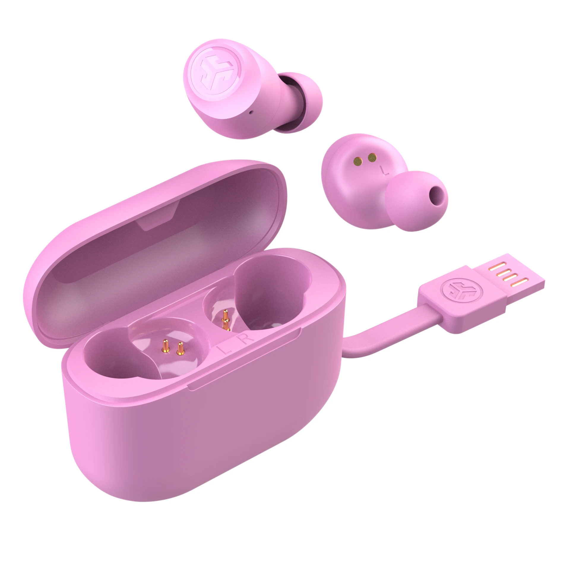 JLab GO Air Pop Wireless Earbuds Pink
