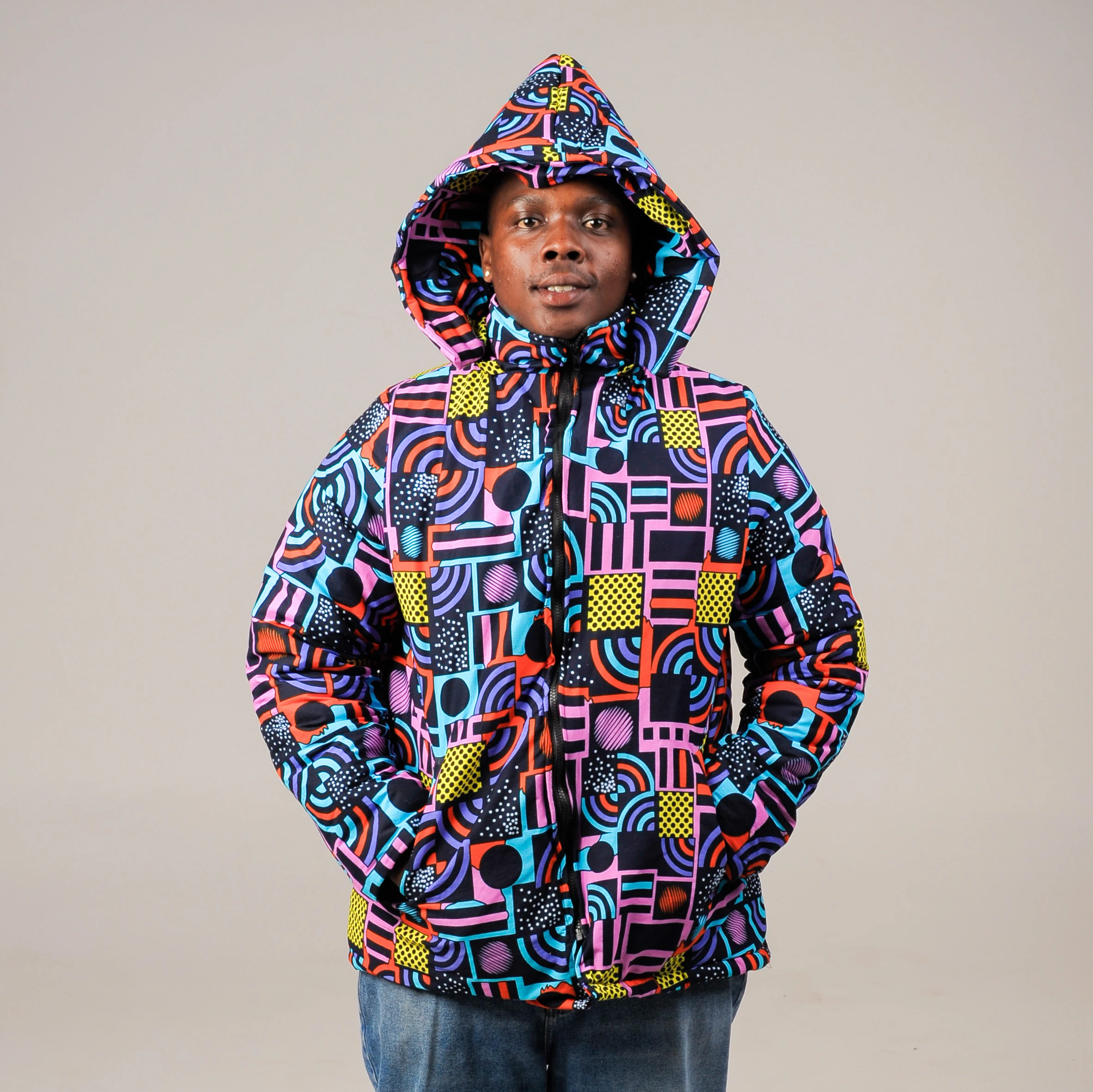 Yanga Afriprint Winter Parka Jacket- Unisex