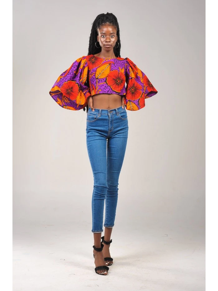 Pansy Bell Sleeve Top