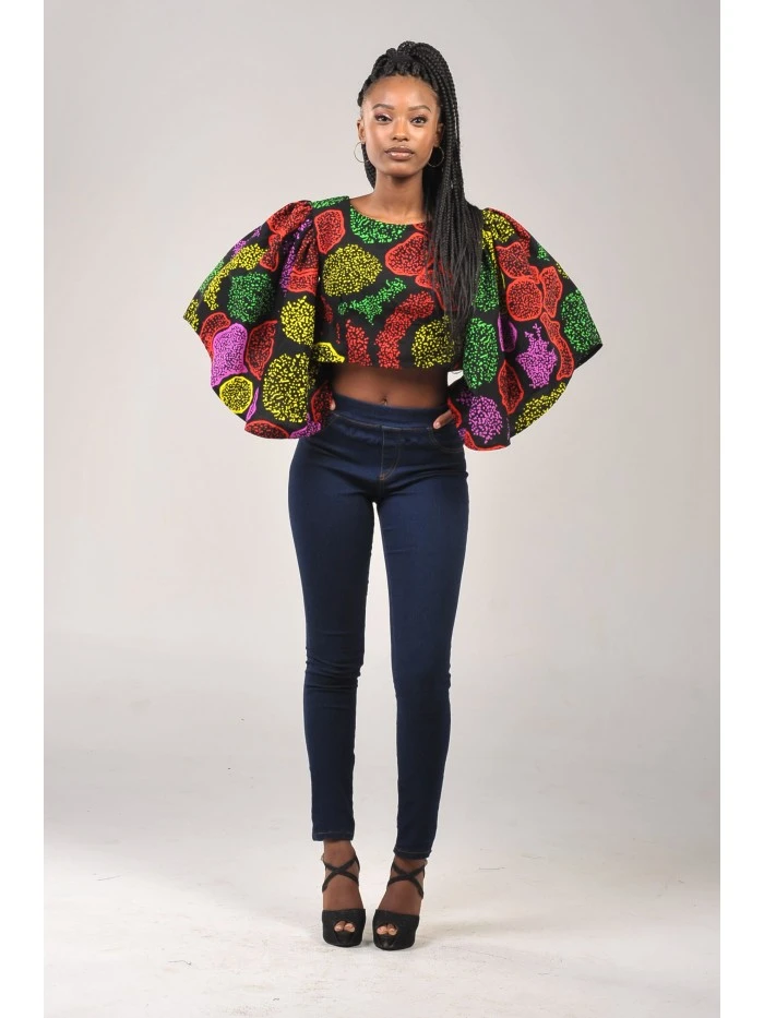 Molecular Cells Bell Sleeve Top