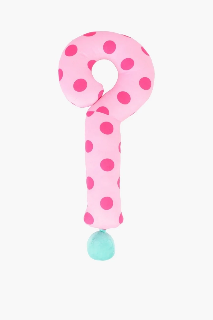 Question Mark Novelty Shaped Cushion