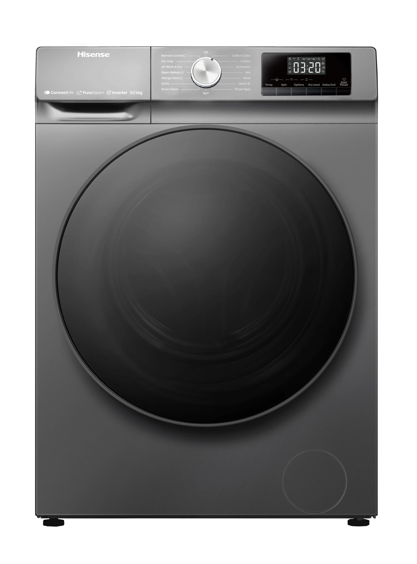 Hisense 10kg Washer Dryer Titanium Grey WD3Q1043BT
