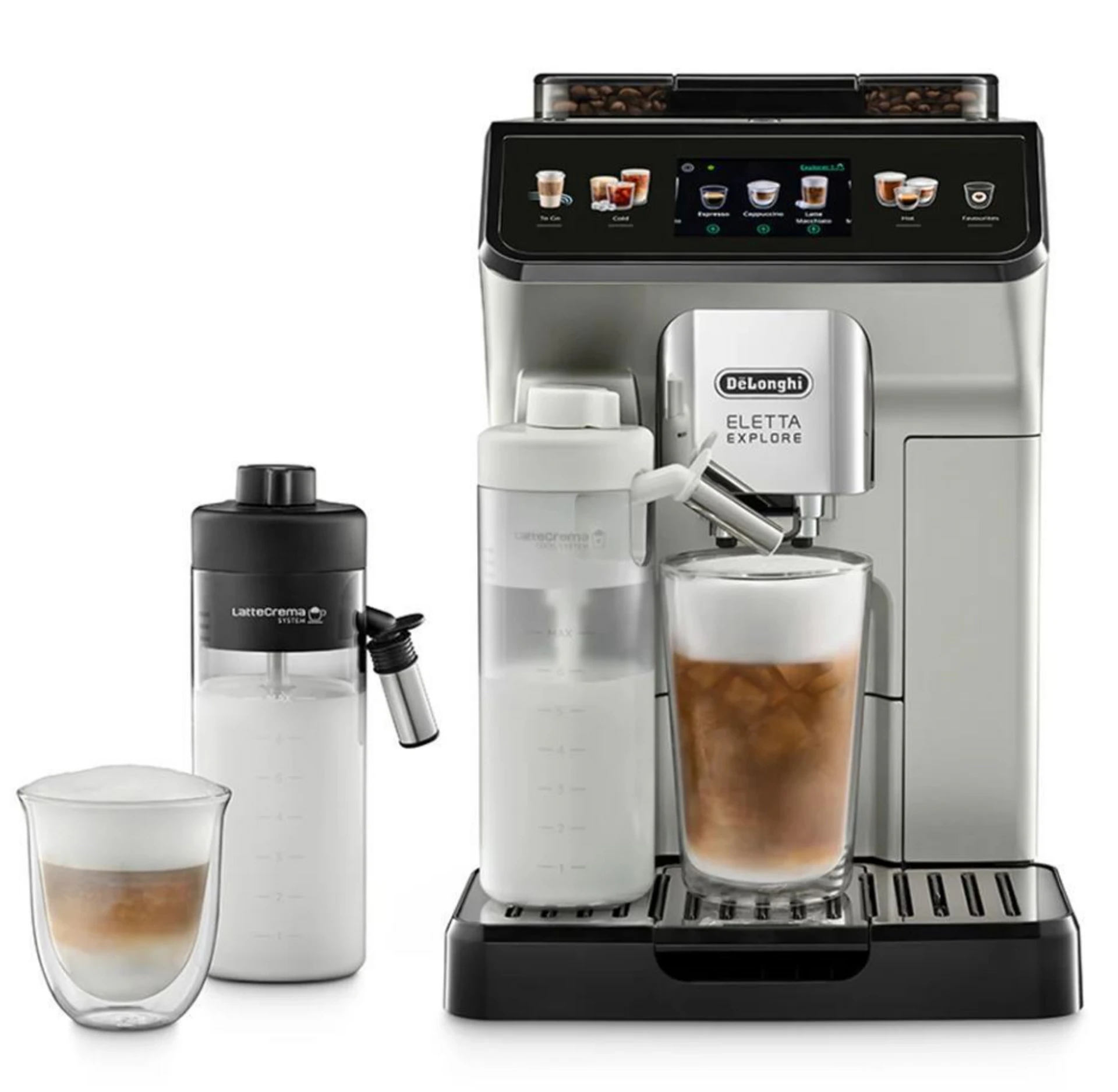 Delonghi Eletta Explore Fully Automatic Coffee Machine ECAM450.65.S