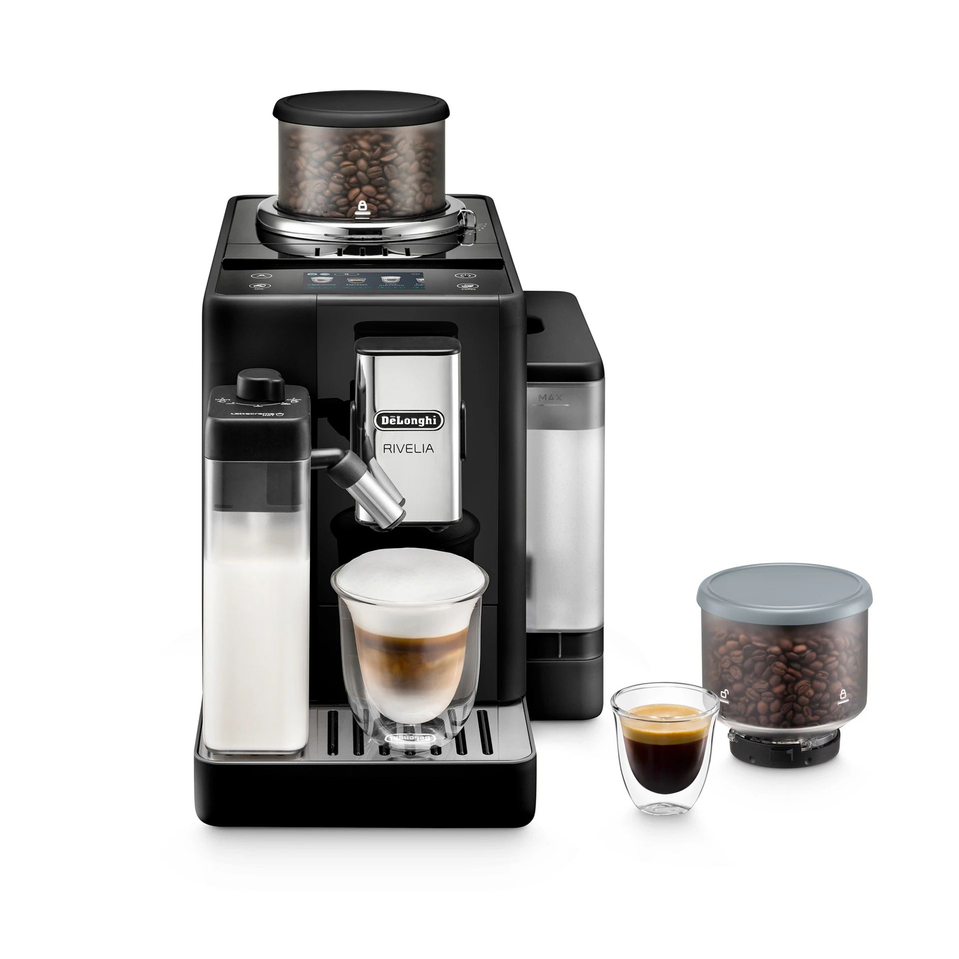 De'Longhi Rivelia Fully Automatic Coffee Machine Black
