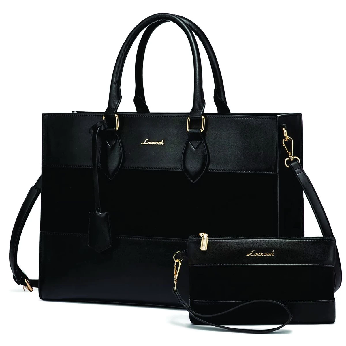 Lovevook Women's Laptop Handbag Work Office Bag Computer Briefcase - 15.6