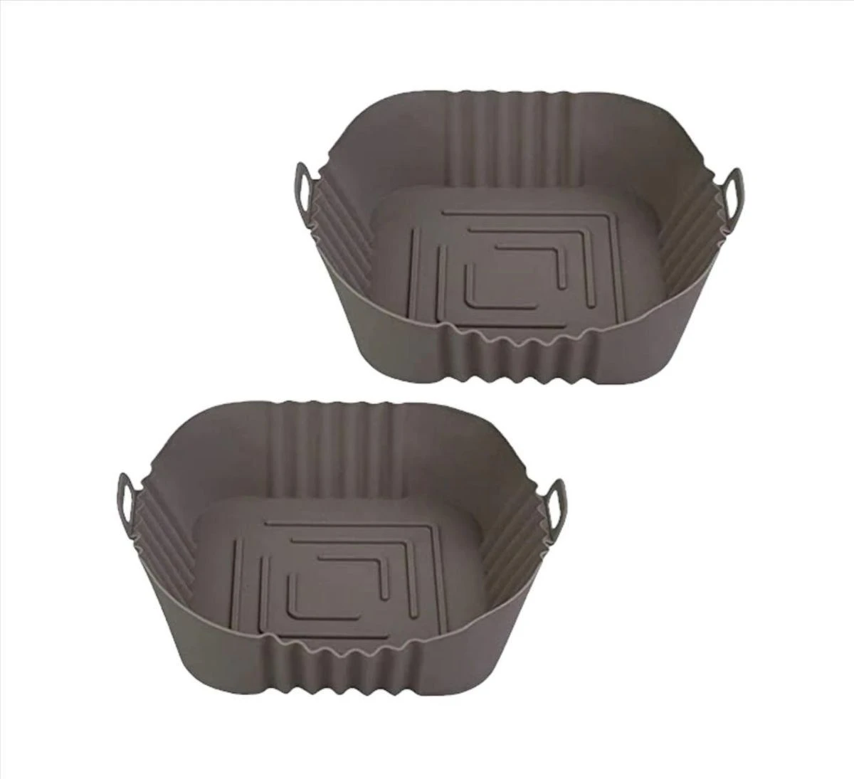 Yax 2 Pack - Square Silicone Air Fryer Liner 20cm